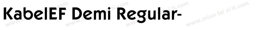 KabelEF Demi Regular字体转换